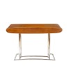 Riviera desk in rubberwood and stainless steel
