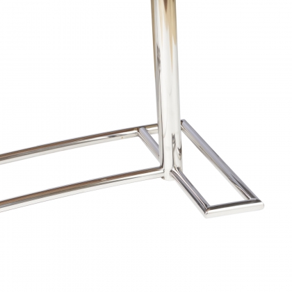 Riviera desk in rubberwood and stainless steel
