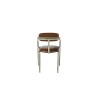 Fauteuil de bureau Riviera en hévéa et inox