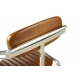 Fauteuil de bureau Riviera en hévéa et inox