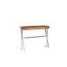 Trocadero console table in rubberwood and stainless steel