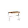 Trocadero console table in rubberwood and stainless steel