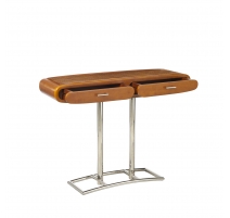 Console Riviera en hévéa et inox