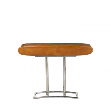 Riviera console in rubberwood and stainless steel