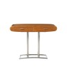 Riviera console in rubberwood and stainless steel