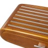 Riviera console in rubberwood and stainless steel