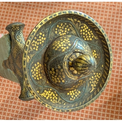 Sabre Talwar lame damasquinée