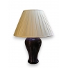 Lampe en porcelaine rose/bleue avec