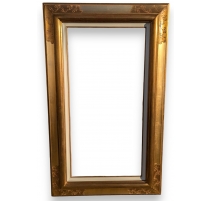 Cadre rectangulaire en bois doré