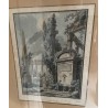 Engraving entitled ‘Fontaine’ by LE BARBIER