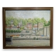 Tableau "Villeneuve St. Georges" signé BOUQUET 63