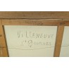 Tableau \"Villeneuve St. Georges\" signé BOUQUET 63
