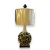 Beige-schwarze Keramiklampe bei  Moinat SA  – Antiquitäten und Dekoration