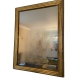Miroir rectangulaire doté et gris