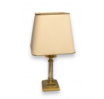 Lampe en laiton et verre