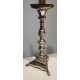 Paire de lampes en bronze argenté