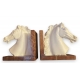 Paire de serre-livres "Chevaux"