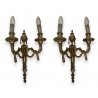 Paire d'appliques Louis XVI en bronze doré