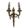 Paire d\'appliques Louis XVI en bronze doré