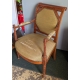 Fauteuil Directoire, tissus vert