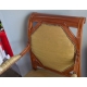 Fauteuil Directoire, tissus vert