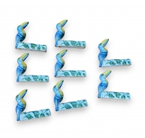 Suite de 8 porte-carte Toucan HERMES