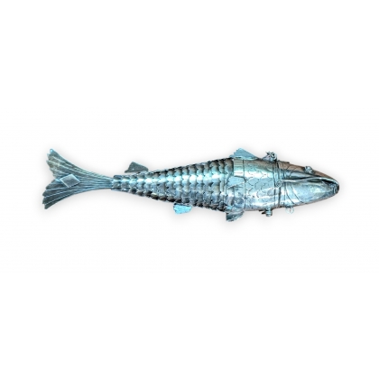 Poisson articulé en argent
