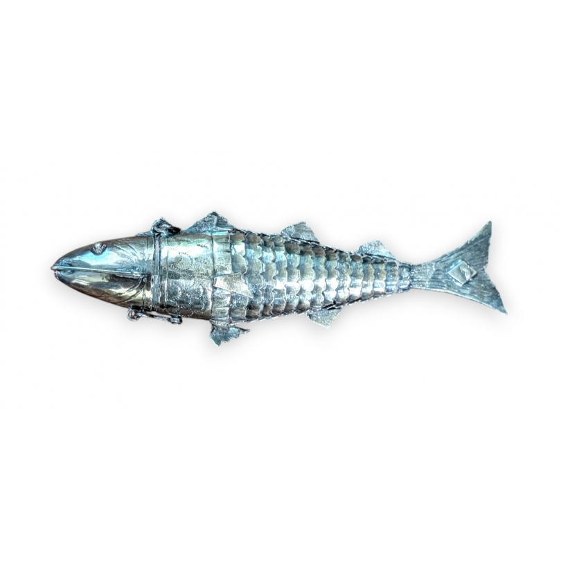 Poisson articulé en argent
