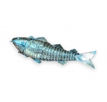 Poisson articulé en argent