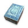 Boite rectangulaire en porcelaine bleu-blanc