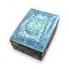 Boite rectangulaire en porcelaine bleu-blanc