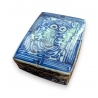 Boite rectangulaire en porcelaine bleu-blanc
