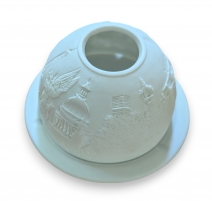 Photophore Paris en porcelaine de Bernardaud