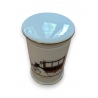 Boite ronde en porcelaine de Paris