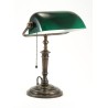  Lampe de banquier en laiton patiné avec sur  Moinat SA  - Antiquités décoration