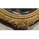 Miroir Napoléon III ovale, fronton Noeud