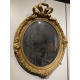 Miroir Napoléon III ovale, fronton Noeud