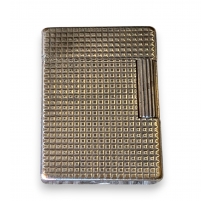 Briquet plaqué argent à décor guilloché DUPONT