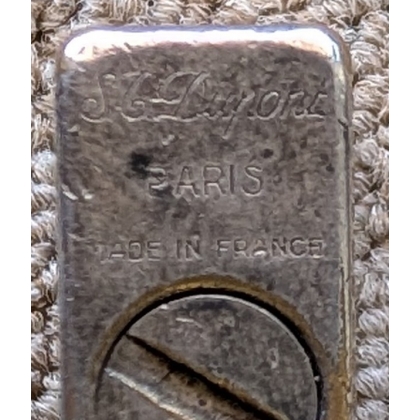 Briquet plaqué argent à décor guilloché DUPONT