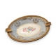 Cendrier ovale en porcelaine bleue de Limoges