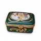 Boite en porcelaine verte de Limoges