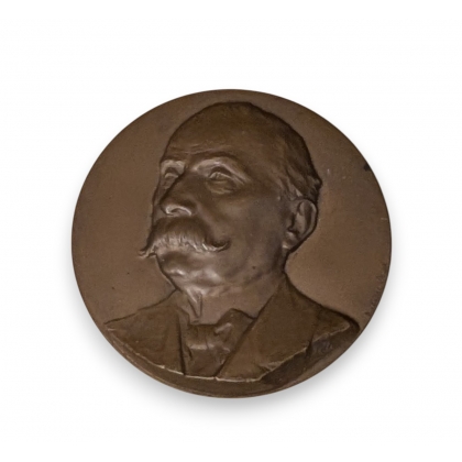 Médaille \"Carlo Vigliardi Paravia\" signée DANIELLI