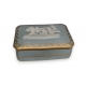 Boite rectangulaire bleue en porcelaine de Limoges