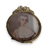 Miniature Portrait de Femme signée DURVILLE