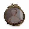 Miniature Portrait de Femme signée DURVILLE
