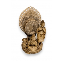 Okimono "Groupe de musiciens"