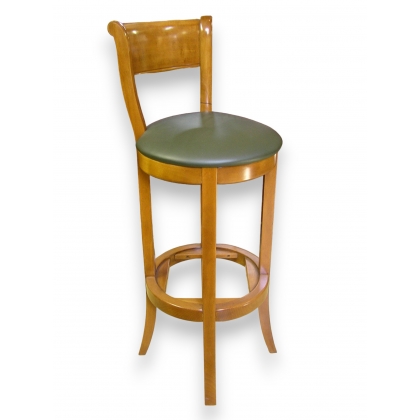 Tabouret de bar en hêtre teinté