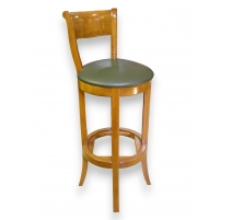 Tabouret de bar en hêtre teinté