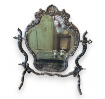 Miroir de table en argent