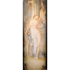 Colonne en porcelaine et onyx, montures bronze